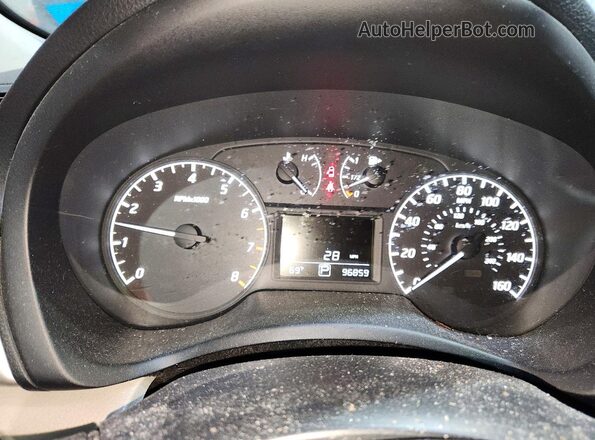 3N1AB7AP3HY331114 2017 NISSAN SENTRA Blue ხელსაწყოთა პანელის ხედი