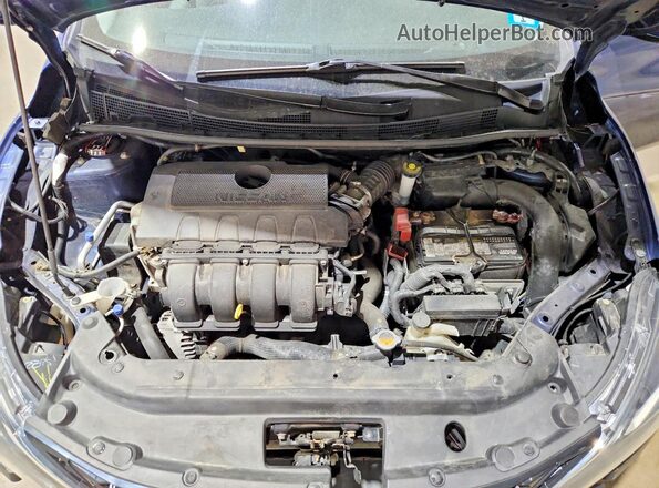 3N1AB7AP3HY331114 2017 NISSAN SENTRA Blue უკანა სალონის ხედი