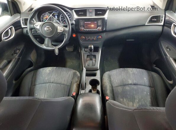 3N1AB7AP3HY342582 2017 NISSAN SENTRA Белый Вид панели приборов