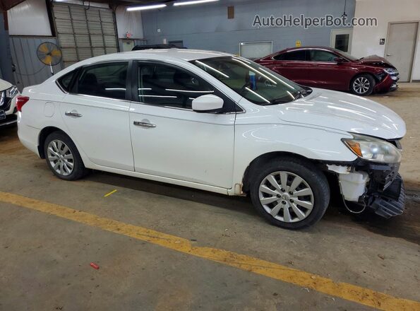 3N1AB7AP3HY342582 2017 NISSAN SENTRA Белый Передняя правая четверть