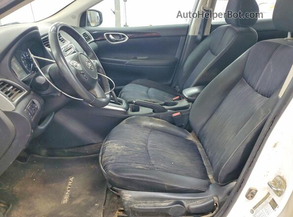 3N1AB7AP3HY342582 2017 NISSAN SENTRA Белый Вид салона спереди
