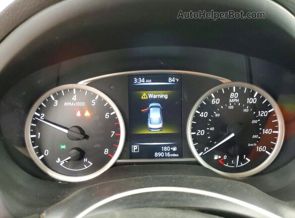 3N1AB7AP3HY342582 2017 NISSAN SENTRA Белый Вид щитка приборов