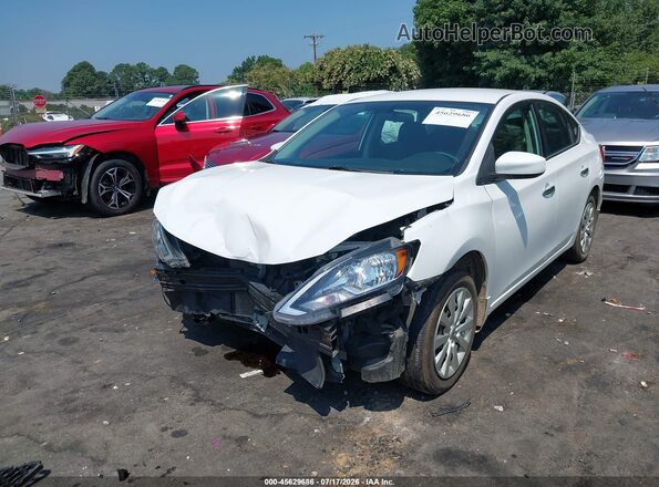 3N1AB7AP3HY371838 2017 NISSAN SENTRA White Առջևի ձախ երեք քառորդ տեսարան