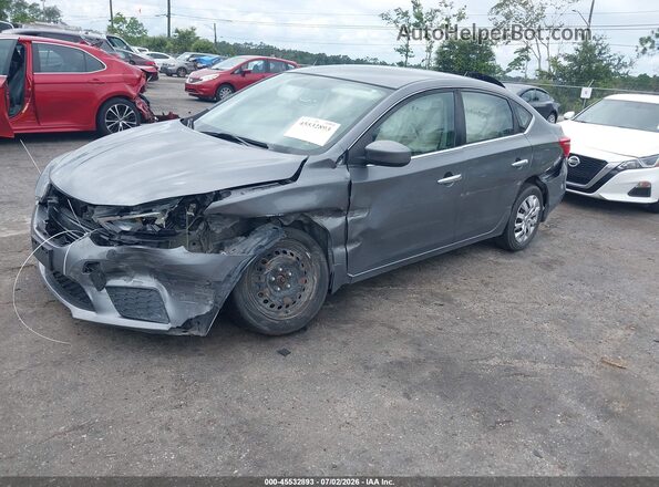 3N1AB7AP3HY380989 2017 NISSAN SENTRA Gray Front left