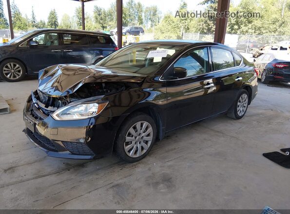 3N1AB7AP3HY399705 2017 NISSAN SENTRA Черный Передняя левая четверть
