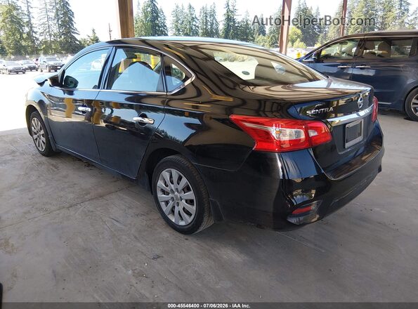 3N1AB7AP3HY399705 2017 NISSAN SENTRA Черный Задняя левая четверть