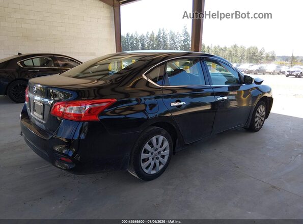 3N1AB7AP3HY399705 2017 NISSAN SENTRA Черный Задняя правая четверть
