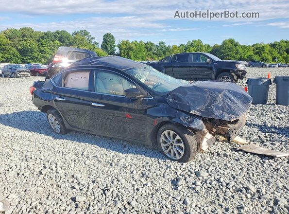 3N1AB7AP3JY209312 2018 NISSAN SENTRA Black წინა მარჯვენა