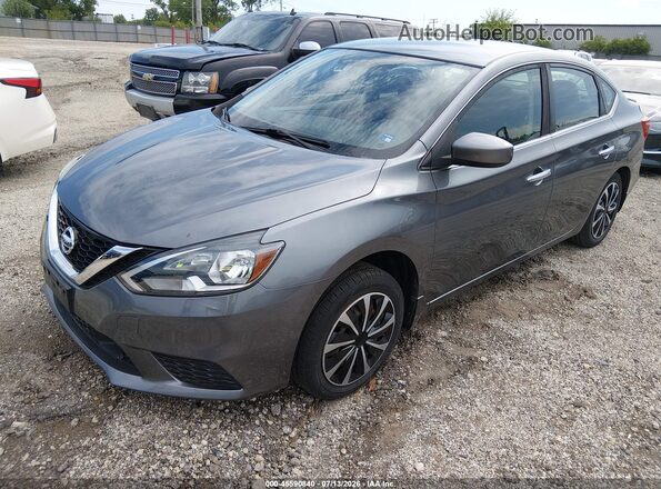3N1AB7AP3JY219046 2018 NISSAN SENTRA Gray Front left