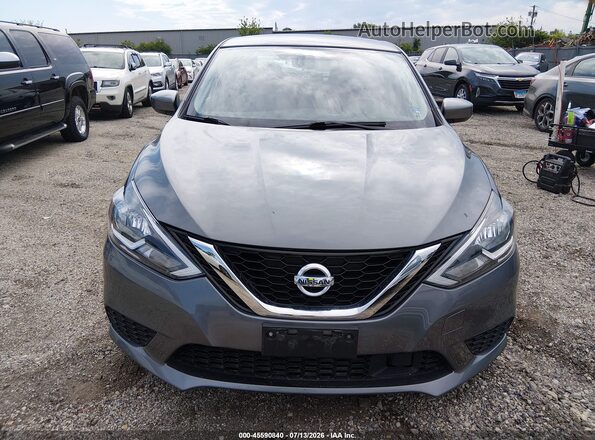 3N1AB7AP3JY219046 2018 NISSAN SENTRA Gray Instrument cluster view