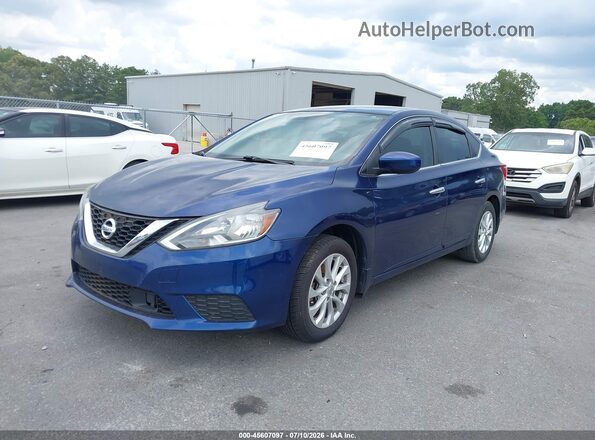 3N1AB7AP3JY226126 2018 NISSAN SENTRA Blue Front left