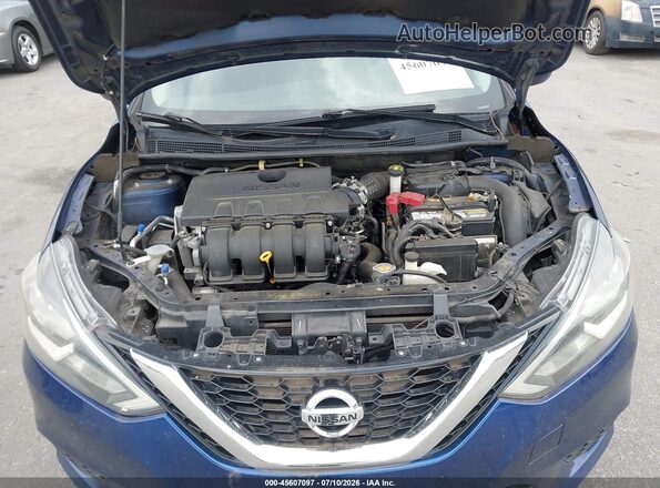 3N1AB7AP3JY226126 2018 NISSAN SENTRA Blue Rear view
