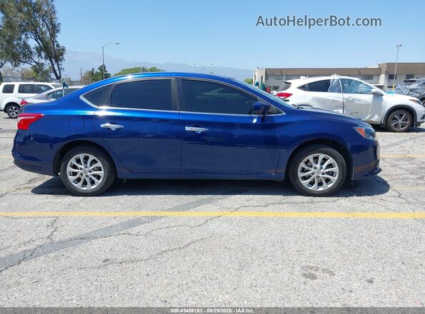 3N1AB7AP3JY249163 2018 NISSAN SENTRA Blue Widok wnętrza z tyłu