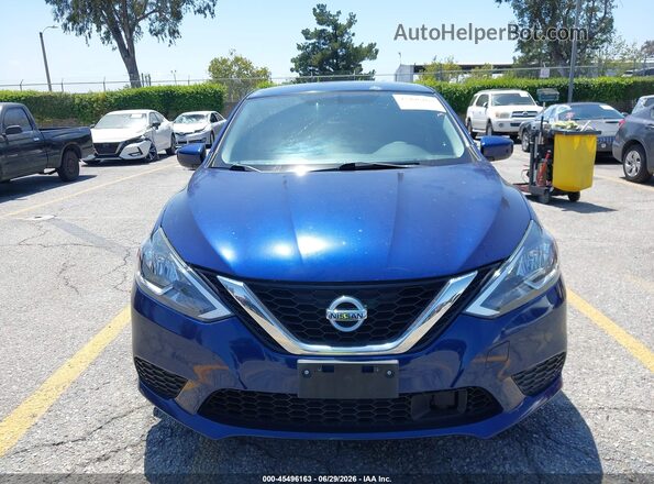 3N1AB7AP3JY249163 2018 NISSAN SENTRA Blue Widok zestawu wskaźników