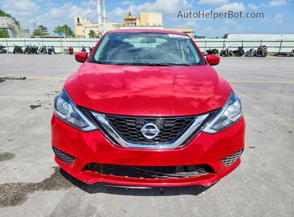 3N1AB7AP3JY259062 2018 NISSAN SENTRA Red Front view