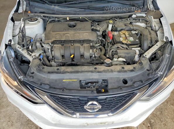 3N1AB7AP3JY301892 2018 NISSAN SENTRA White Widok wnętrza z tyłu