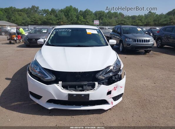 3N1AB7AP3JY308390 2018 NISSAN SENTRA White ხელსაწყოთა პანელის ხედი