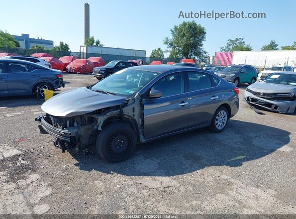 3N1AB7AP3JY331345 2018 NISSAN SENTRA Gray Przód lewy