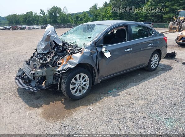 3N1AB7AP3KL605853 2019 NISSAN SENTRA Gray Przód lewy