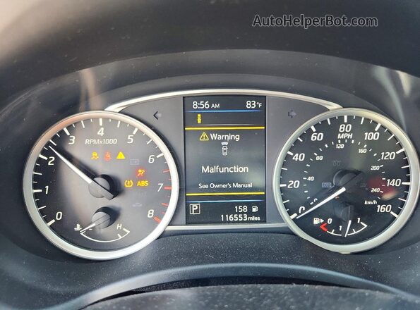 3N1AB7AP3KL616156 2019 NISSAN SENTRA Gray Widok zestawu wskaźników