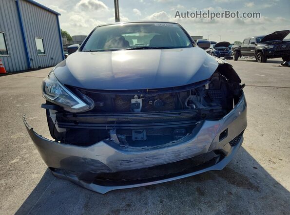3N1AB7AP3KL616156 2019 NISSAN SENTRA Gray Widok z przodu