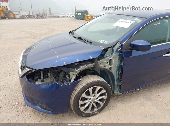 3N1AB7AP3KY205357 2019 NISSAN SENTRA Blue Դիմացի տեսք