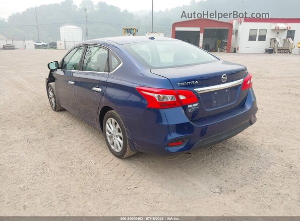 3N1AB7AP3KY205357 2019 NISSAN SENTRA Blue Հետևի ձախ