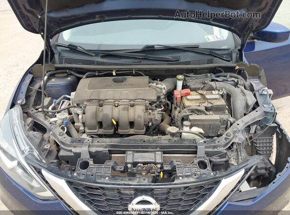 3N1AB7AP3KY205357 2019 NISSAN SENTRA Blue Հետևի տեսք