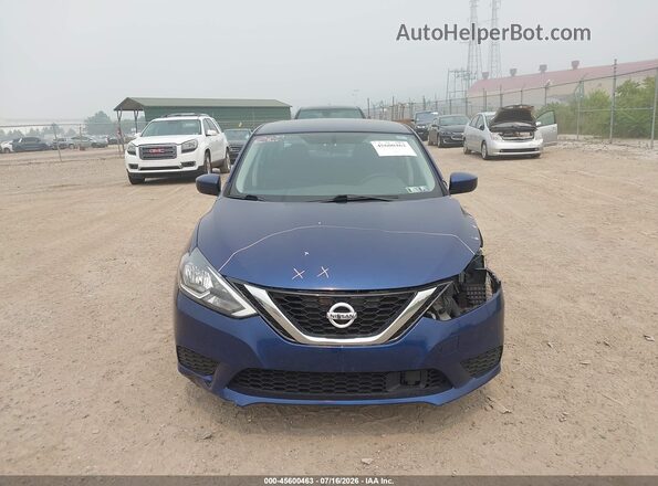 3N1AB7AP3KY205357 2019 NISSAN SENTRA Blue Սարքավորումների վահանակի տեսք