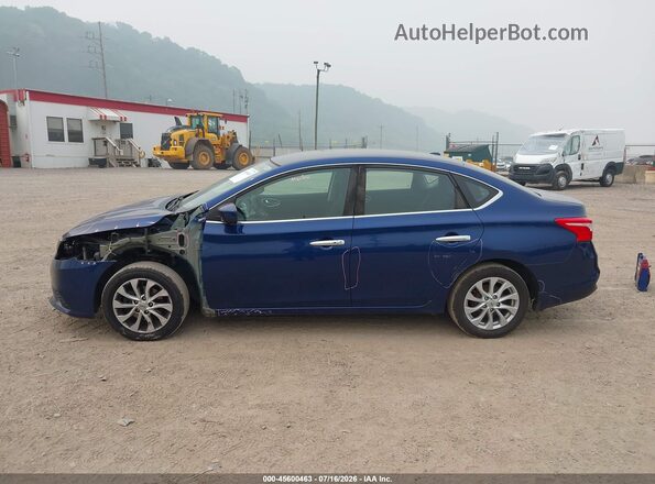 3N1AB7AP3KY205357 2019 NISSAN SENTRA Blue Սալոնի 360 աստիճան տեսք