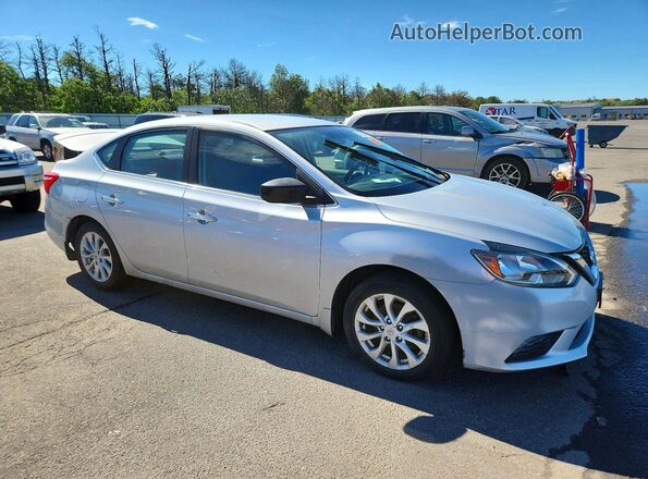 3N1AB7AP3KY225138 2019 NISSAN SENTRA Silver Delantero derecho