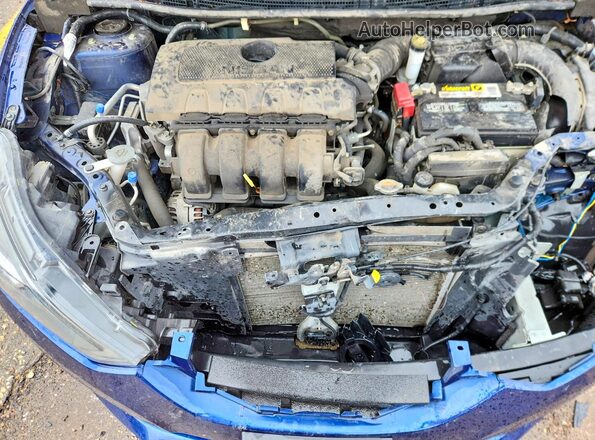 3N1AB7AP3KY249584 2019 NISSAN SENTRA Blue უკანა სალონის ხედი