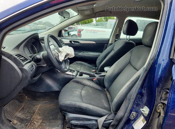 3N1AB7AP3KY249584 2019 NISSAN SENTRA Blue წინა სალონის ხედი