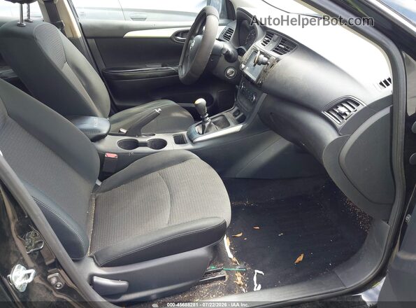 3N1AB7AP3KY256308 2019 NISSAN SENTRA Black Widok wnętrza z przodu