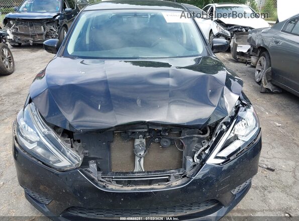3N1AB7AP3KY256308 2019 NISSAN SENTRA Black Widok zestawu wskaźników