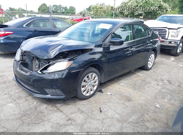 3N1AB7AP3KY256308 2019 NISSAN SENTRA Black Przód lewy