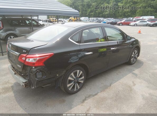 3N1AB7AP3KY272766 2019 NISSAN SENTRA Черный Задняя правая четверть