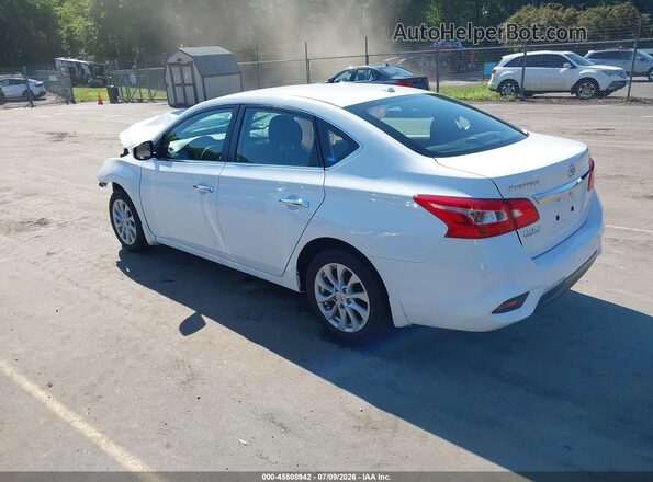 3N1AB7AP3KY274145 2019 NISSAN SENTRA White Հետևի ձախ