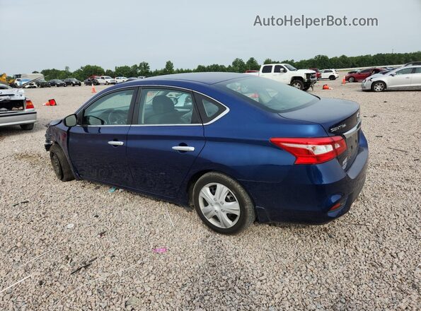 3N1AB7AP3KY278549 2019 NISSAN SENTRA Синий Задняя левая четверть