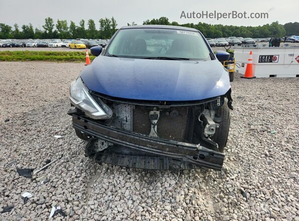3N1AB7AP3KY278549 2019 NISSAN SENTRA Синий Вид спереди
