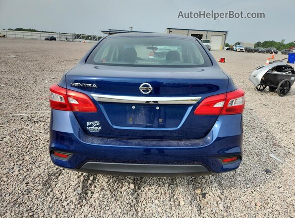 3N1AB7AP3KY278549 2019 NISSAN SENTRA Синий Вид сзади