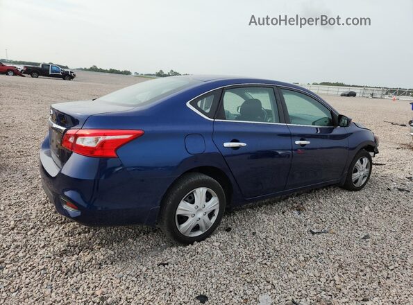 3N1AB7AP3KY278549 2019 NISSAN SENTRA Синий Задняя правая четверть