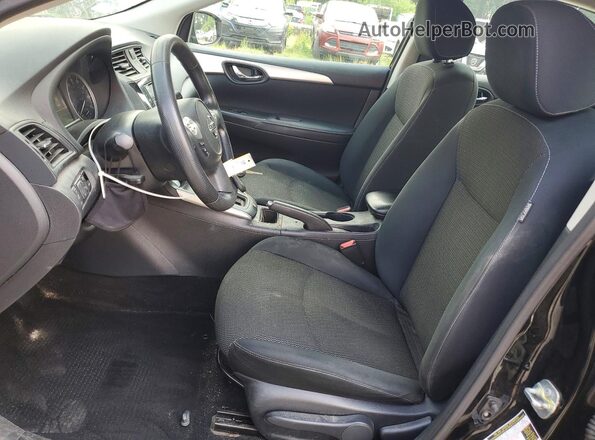 3N1AB7AP3KY278728 2019 NISSAN SENTRA Black წინა სალონის ხედი
