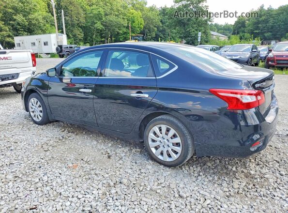 3N1AB7AP3KY278728 2019 NISSAN SENTRA Black უკანა მარცხენა