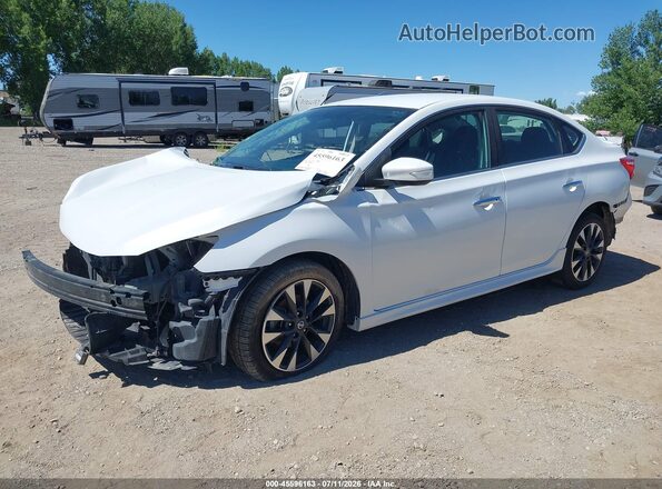 3N1AB7AP3KY283833 2019 NISSAN SENTRA White Przód lewy