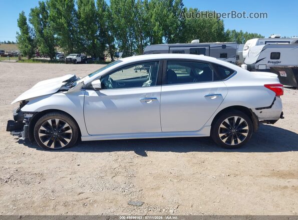 3N1AB7AP3KY283833 2019 NISSAN SENTRA White Widok wnętrza 360 stopni