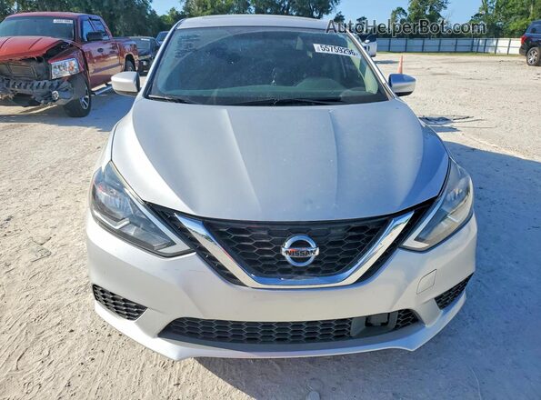 3N1AB7AP3KY292032 2019 NISSAN SENTRA Silver Front view