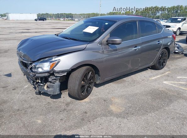 3N1AB7AP3KY295545 2019 NISSAN SENTRA Gray Front left