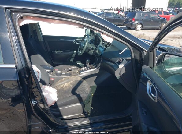 3N1AB7AP3KY296260 2019 NISSAN SENTRA Black Widok wnętrza z przodu