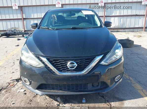 3N1AB7AP3KY296260 2019 NISSAN SENTRA Black Widok wnętrza z tyłu
